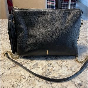 Black leather crossbody by Thacker - New York